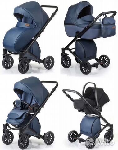 Коляска Anex cross 3 в 1 сапфировая