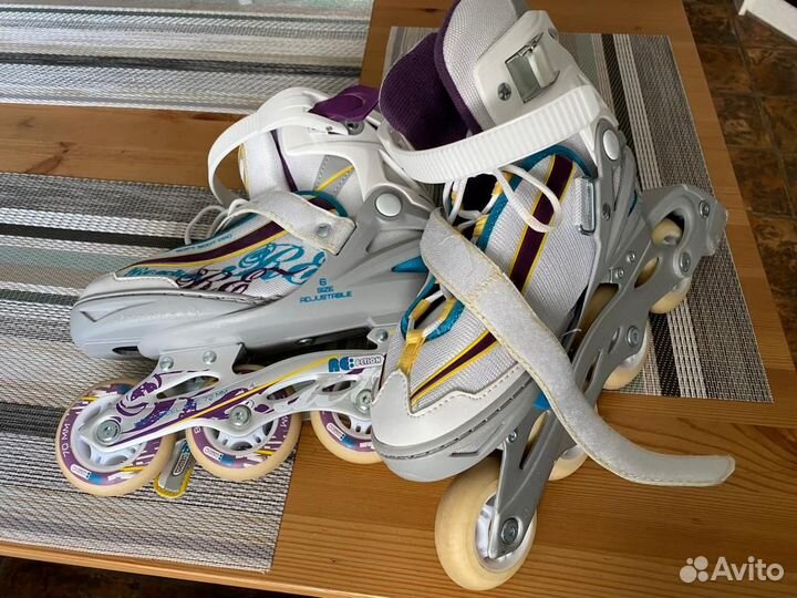 Ролики детские раздвижные Reaction Rainbow Ролики