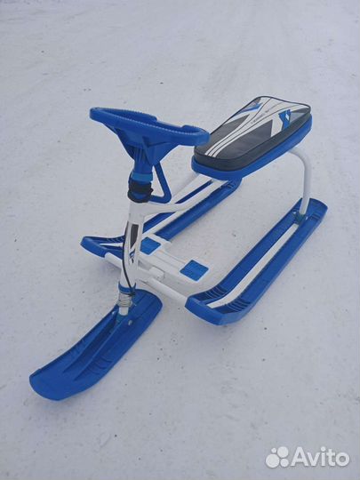 Детский снегокат с родительской ручкой