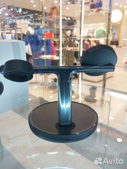 Беспроводное зарядное устройство Baseus 3 в 1