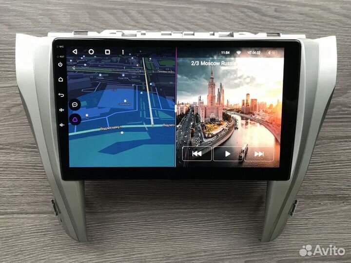 Магнитола Toyota Camry с круговым обзором 360