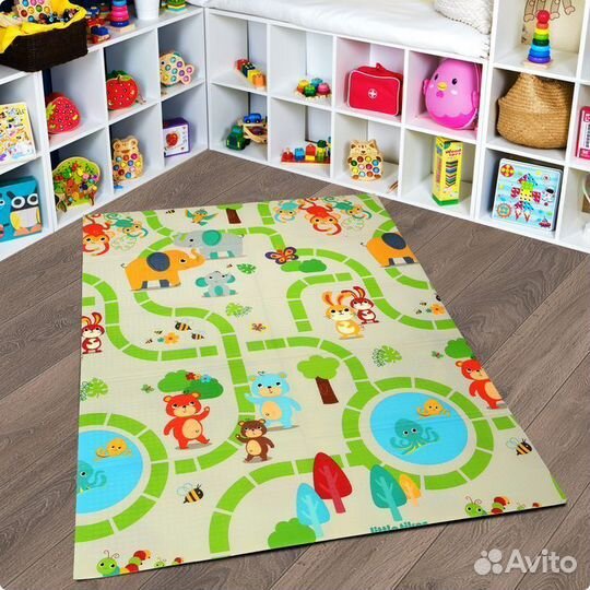 Детский коврик для ползания новый (заводской брак)