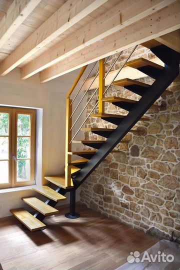 Лестницы на 2ой этаж в дом, таун, квартиру, дачу