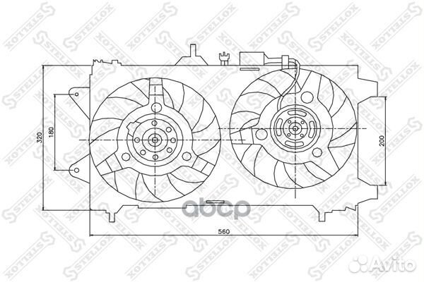 29-99089-SX вентилятор охлаждения правый Audi