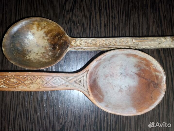 Деревянные ложки резные СССР