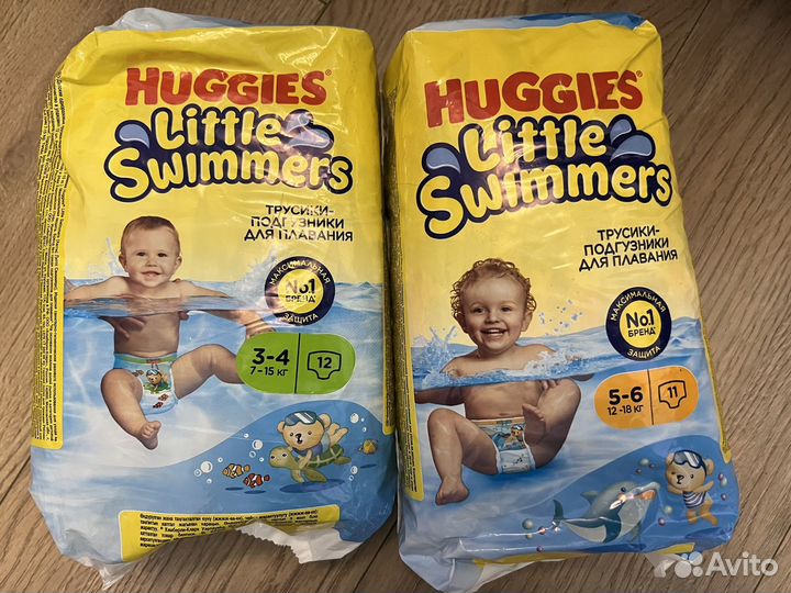 Трусики для плавания huggies
