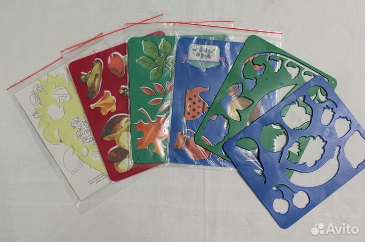 Цветная бумага А4 и трафареты для рисования