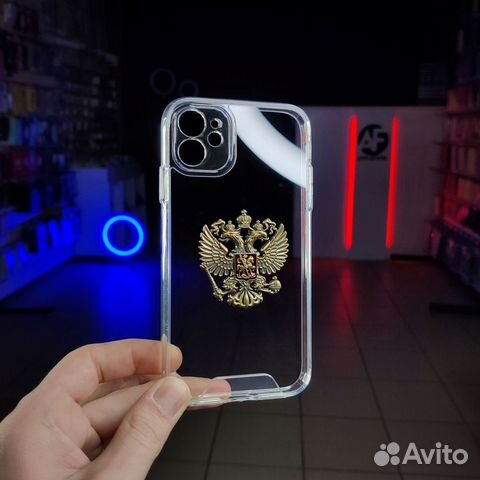 Металлический герб наклейка на чехол