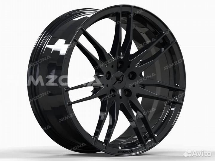 Кованый диск в стиле hamann Challenge black line R