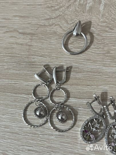 Серебро серьги