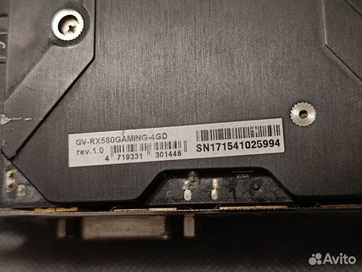 Видеокарта Radeon RX 580 Gigabyte 8 гб