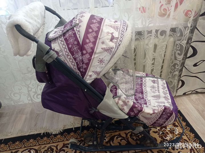 Зимняя детская коляска