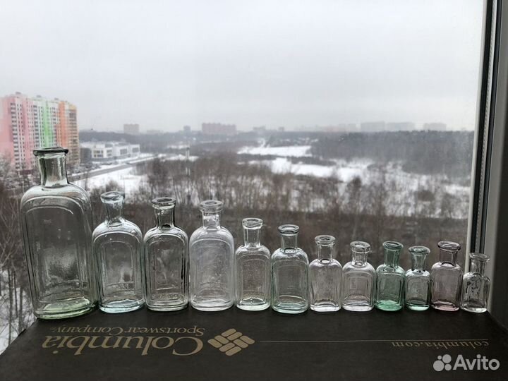 Пузырек Аптека Белое Стекло 19 век