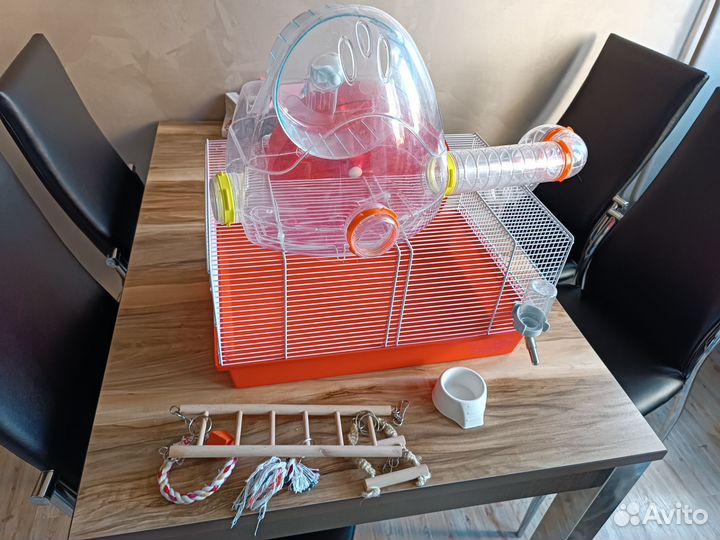 Клетка для хомяка с трубами. Готовый комплект. бу