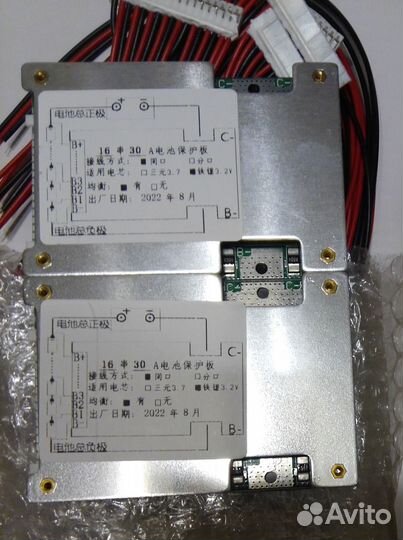 Плата бмс lifepo4 48v 16s 30a c баланc
