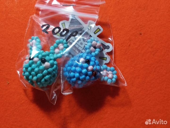 Амигуруми зайцы, набор 2 шт