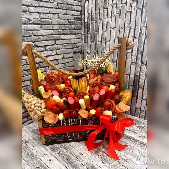 Мужской вкусный букет. Мужские букеты