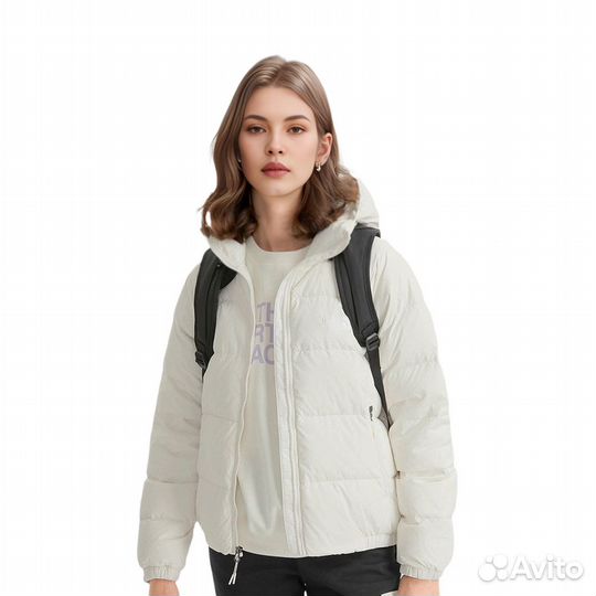 THE north face Down Jacket Women's Off White (2XL)(96)