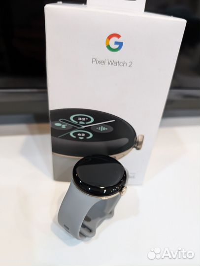 Google Pixel Watch 2, Gold Case Hazel