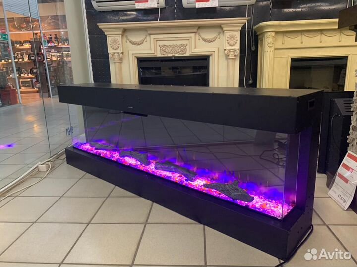 Электрокамины встраиваемые линейные