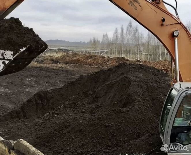 Чернозем, щебень, торф, песок и земля