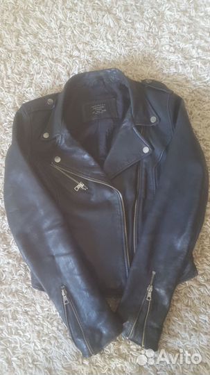 Кожаная куртка zara