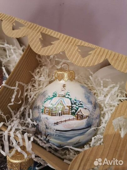 Елочные игрушки шары окружность 25 см