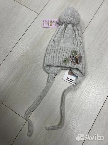 Детская серая шапка