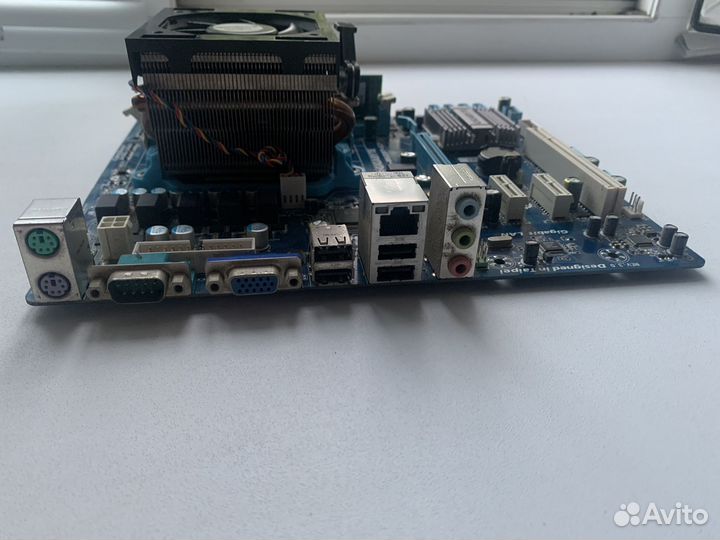 Материнская плата, куллер, процессор, оперативка