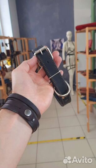 Ошейник из натуральной кожи на заказ