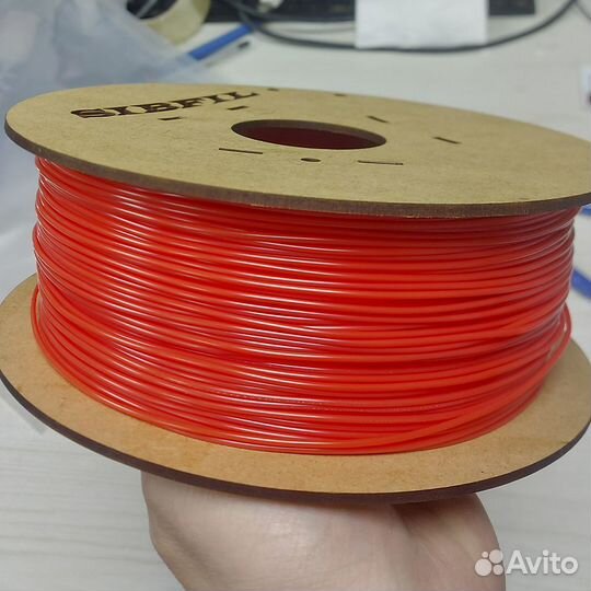 Филамент petg, коралловый, Bambu Lab пластик для 3