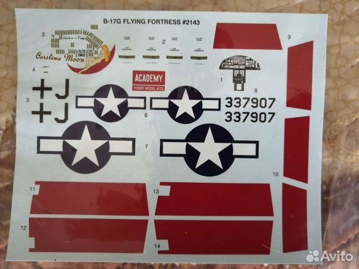 Сборная модель самолёта B-17G