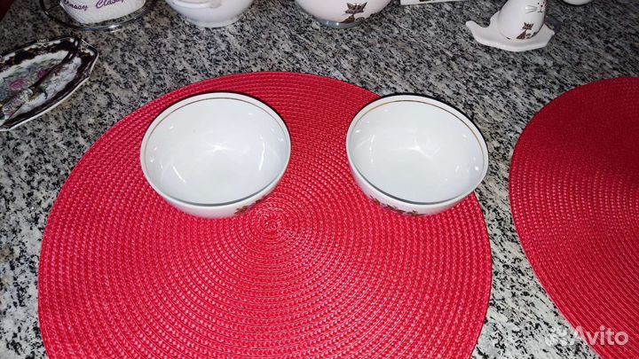 Фарфоровые пиалы + керамические кружки
