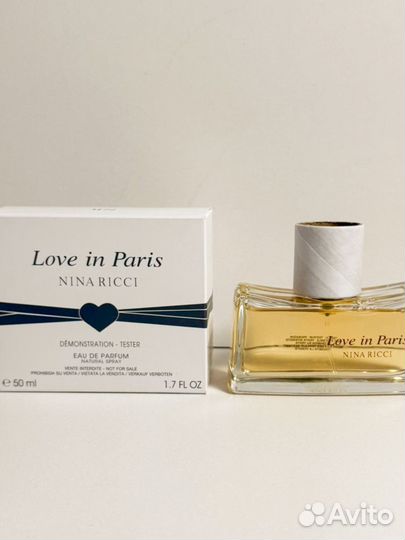 Nina ricci love in paris 50 мл оригинал тестер
