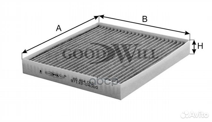 Фильтр салона угольный AG464CFC Goodwill