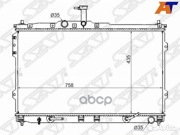 Радиатор Hyundai H1 07-22 / Starex 07-17 HY0013-07