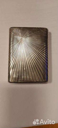 Портсигар серебряный