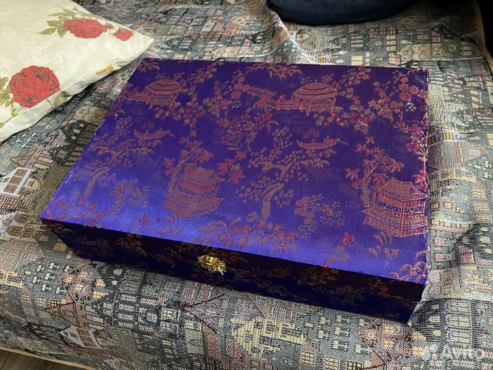 Набор фарворовой посуды китай чашки блюдца