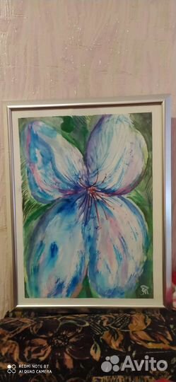 Картина акварель в раме