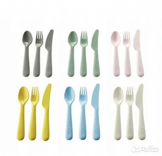 Детский набор столовых приборов IKEA Kalas 18 пред