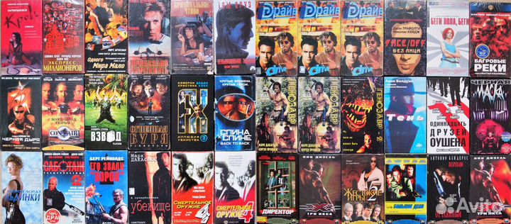 Коллекция фильмов жанры боевик, триллер (на VHS)