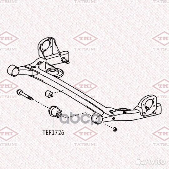 Сайлентблок задней балки ford Transit 00- TEF1