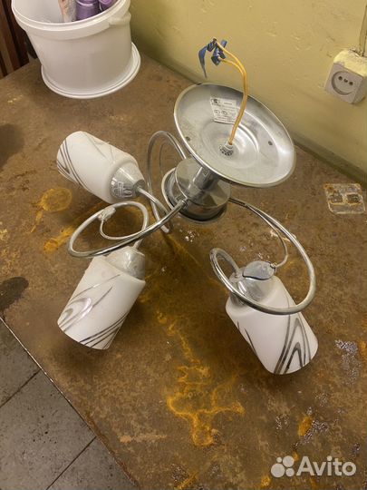 Люстра потолочная подвесная бу