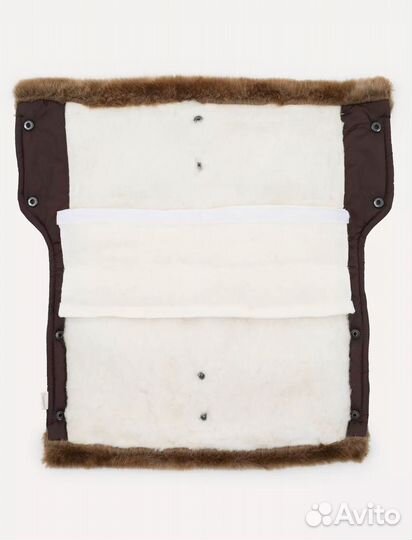 Муфта для коляски коричневая