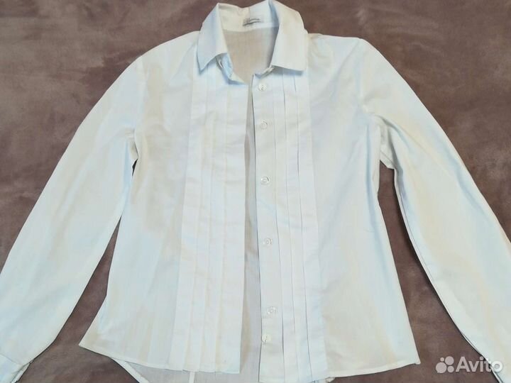 Рубашка блузка для девочки 8-10 лет