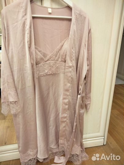 Халат женский шелковый