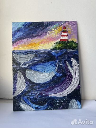 Картина 'Киты'