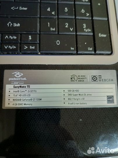 Ноутбук packard bell z5wt1