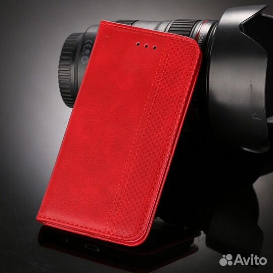 Чехол-книжка на Xiaomi Poco M4 Pro 4G, Красный