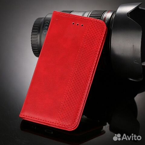 Чехол-книжка на Xiaomi Poco M4 Pro 4G, Красный